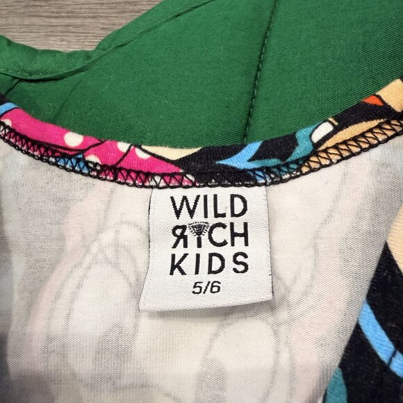 Wild Rich Kids Girls 5/6 Disney Characters Short Sleeve Twirl Dress - Picture 3 of 4